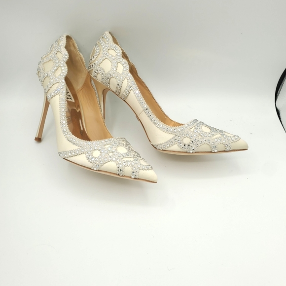 Badgley Mischka Rouge pumps, Ivory, NIB - Picture 12 of 13